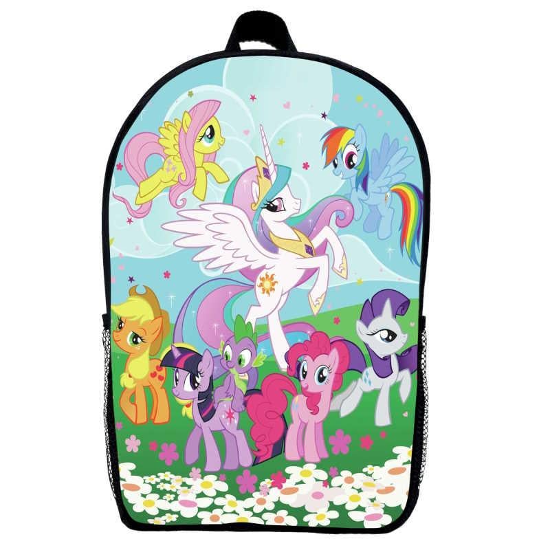 Школьный детский рюкзак с принтом My little pony 05 29х21х9 см 5 л Черный (2207687787)