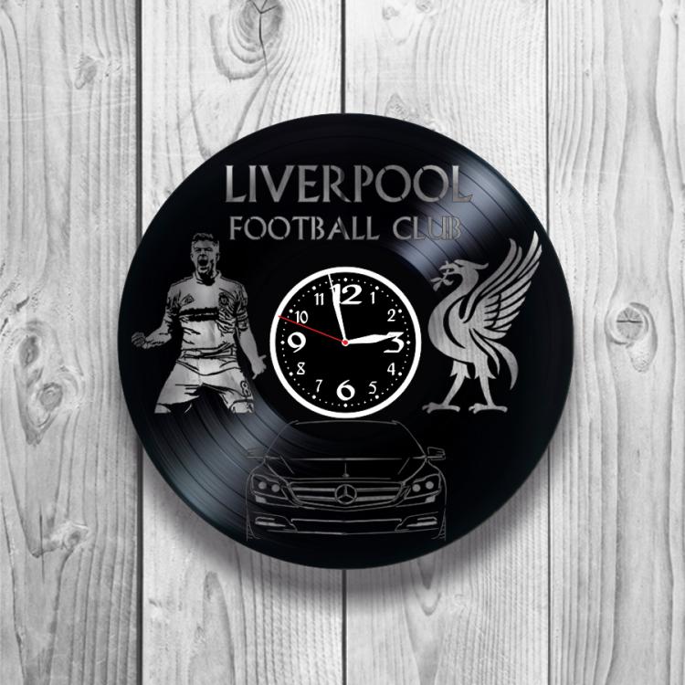 Годинник настінний FC Liverpool 0402 з вінилової платівки