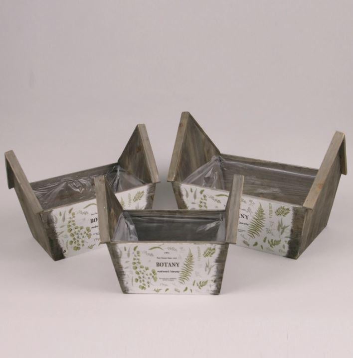 Комплект дерев'яних кашпо Botany 3 шт. (45863) Комплект дерев'яних кашпо Botany 3 шт. (45863)