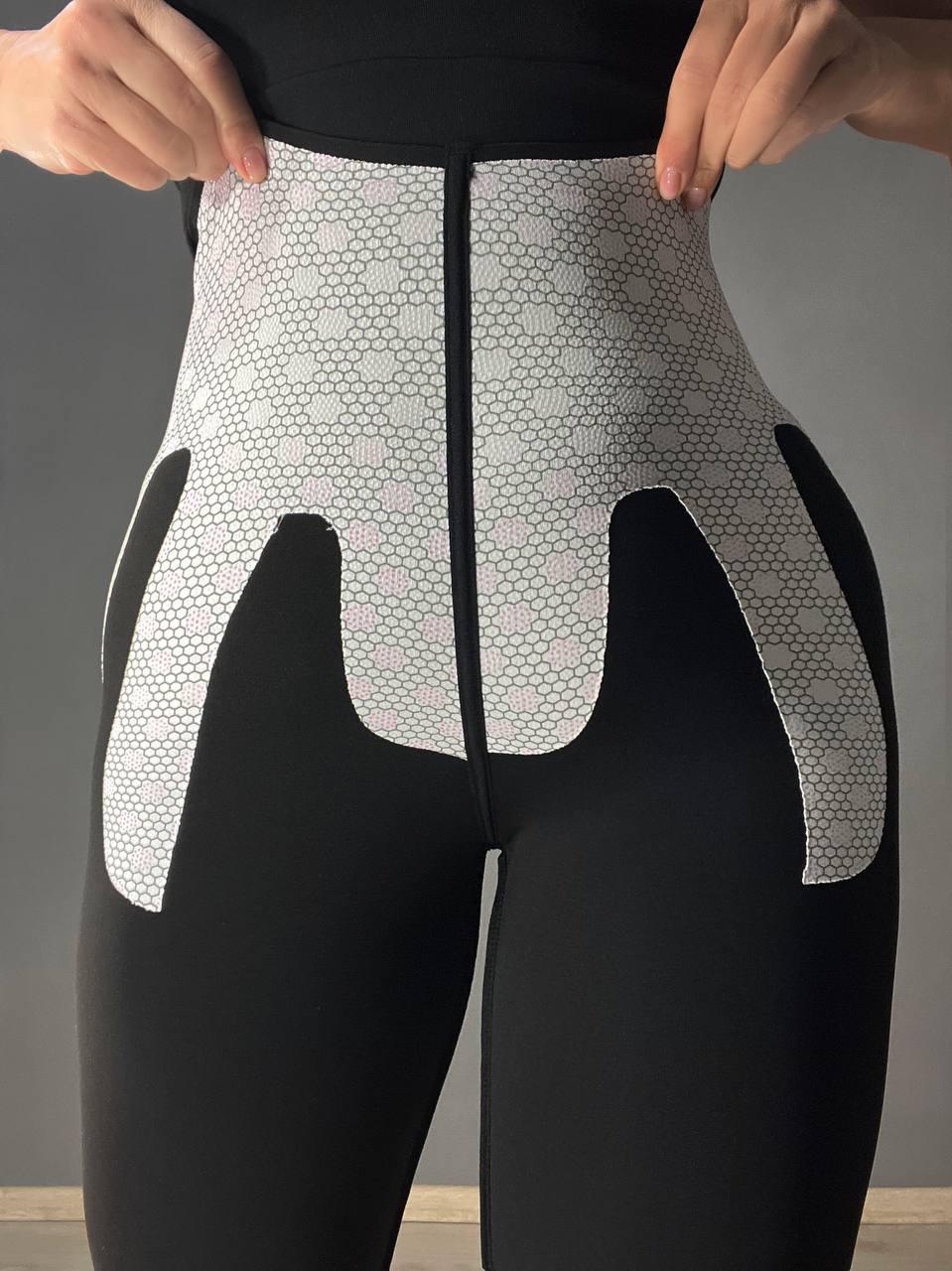 Лосини жіночі Ластівка 730 високий пояс з утяжкою пуш ап M Чорний