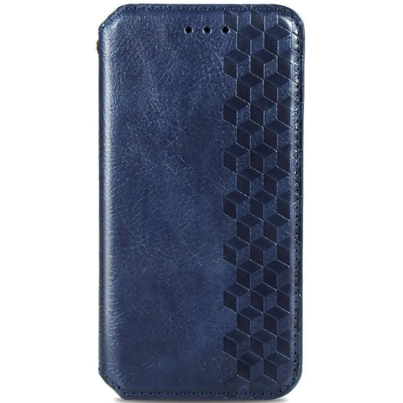 Кожаный чехол книжка GETMAN Cubic (PU) для Samsung Galaxy A71 Синий - фото 2