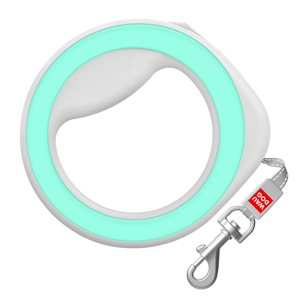 Поводок-рулетка для собак Waudog R-leash круглая со световозвращающей лентой XS/M до 40 кг 2,9 м Салатовый (81275 Col)