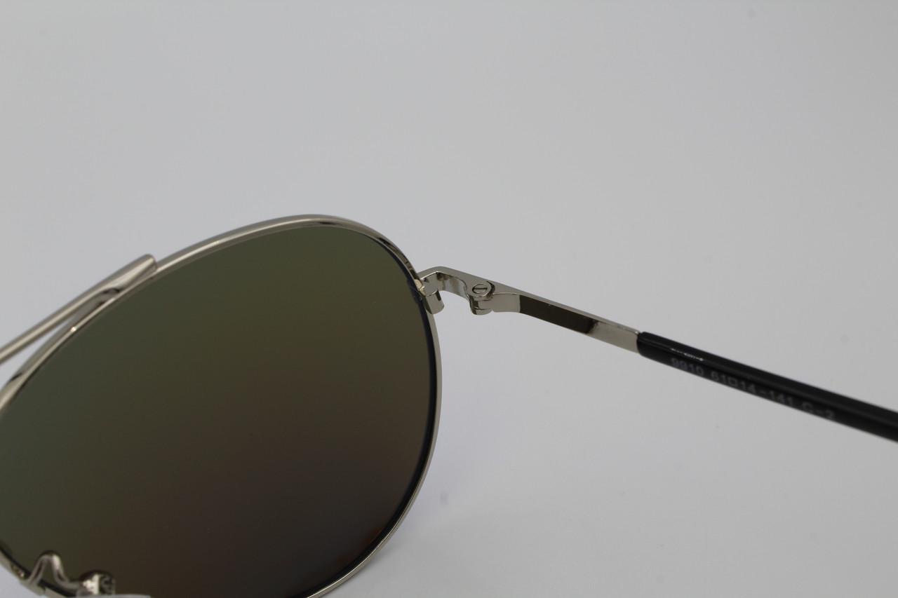 Солнцезащитные очки зеркальные поляризационные Jackfalali aviator Голубой 9910 с2 (2579334502) - фото 9