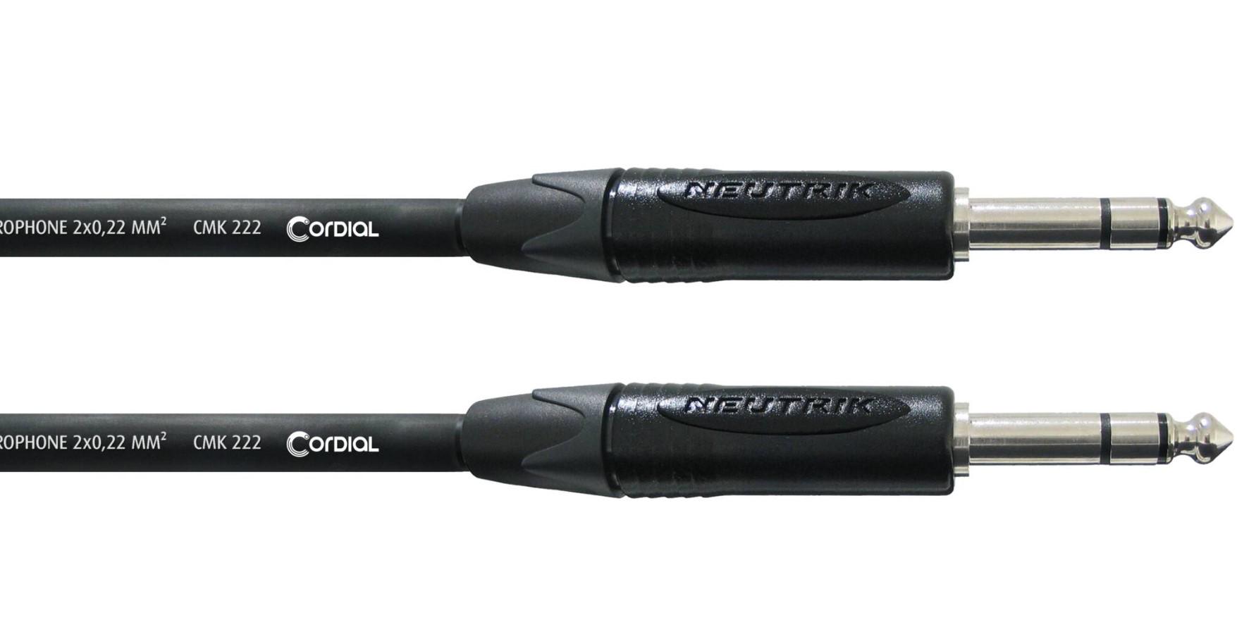 Аудіокабель балансовий Cordial CPM Jack 6,3-Jack 6,3 2,5 м 2,5 VV
