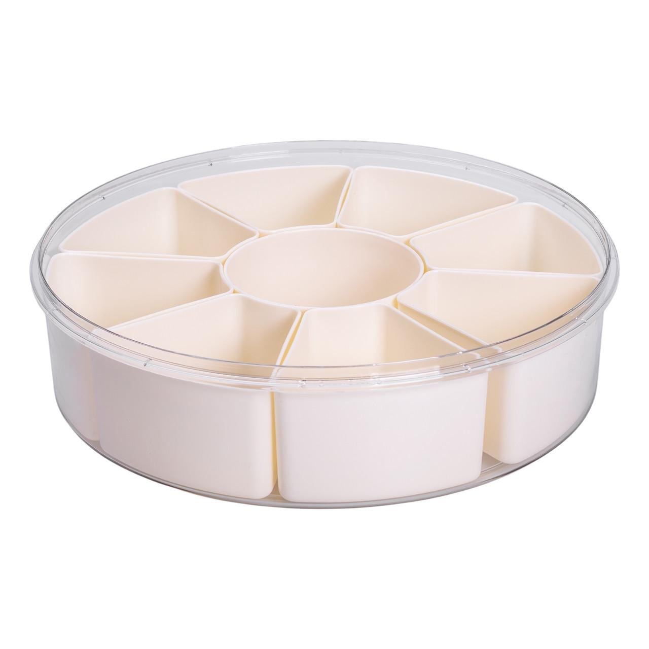 Контейнер для еды HP-27-14 с 9 отсеками пластиковый 3,5 л 29 см Бежевый (7273) - фото 6