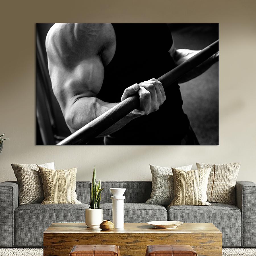 Настенний декор Мускулистый спортсмен 120x80 см (1881-1)