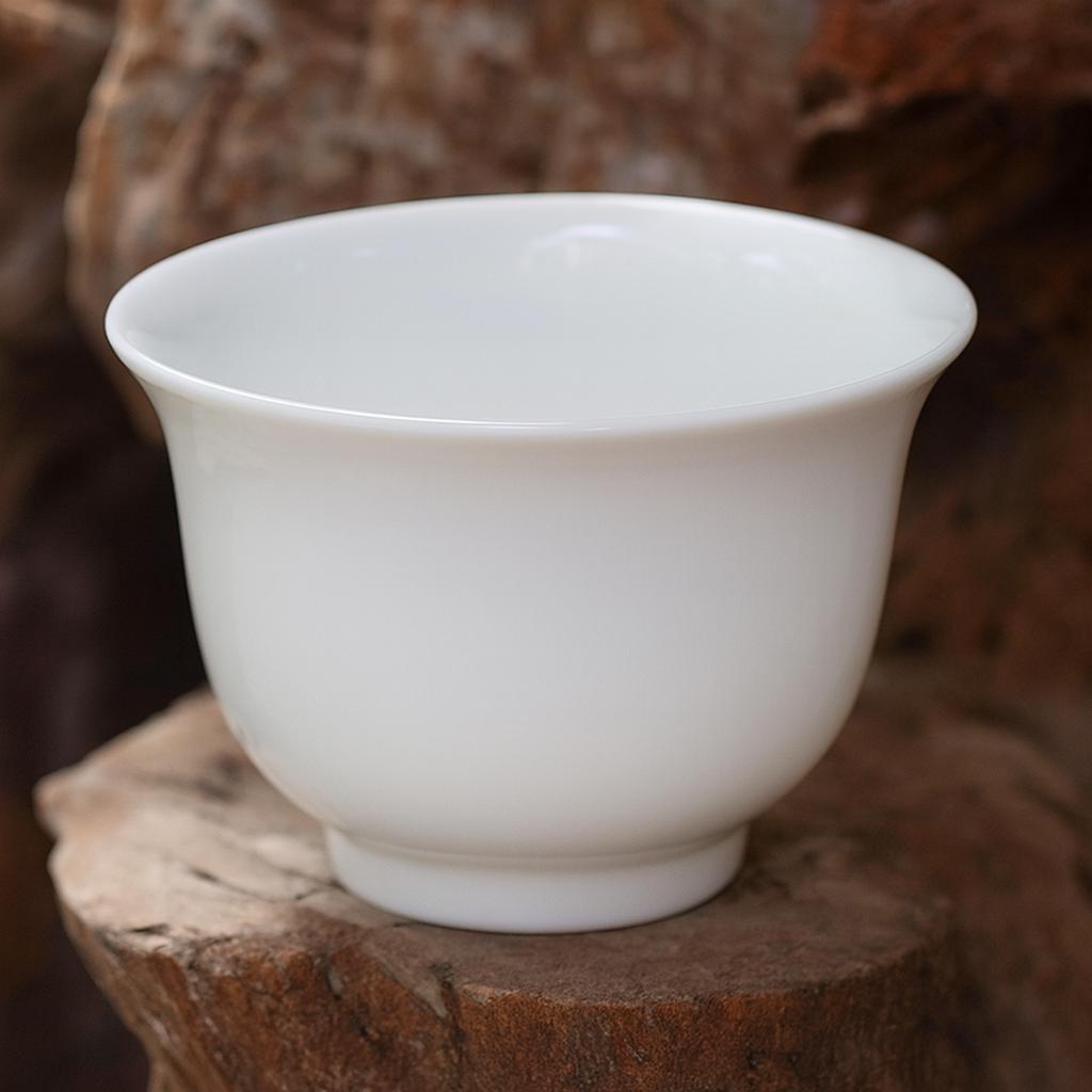 Пиала для чая китайская фарфоровая 50 мл Белый (687)