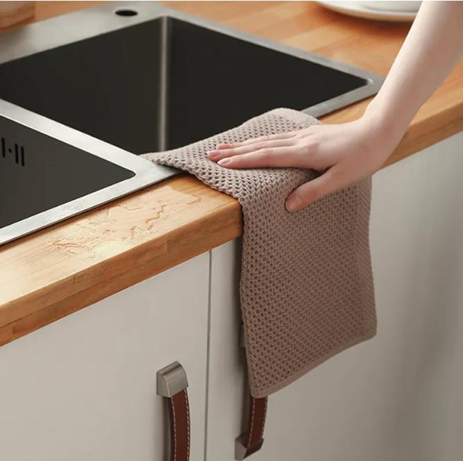 Набор кухонных полотенец Organic Premium 6в1 100% хлопок 34х34 см Капучино (НПК0003) - фото 7