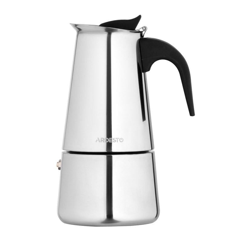 Кофеварка гейзерная Ardesto Gemini Apulia из нержавеющей стали 300 мл (AR0806SS)