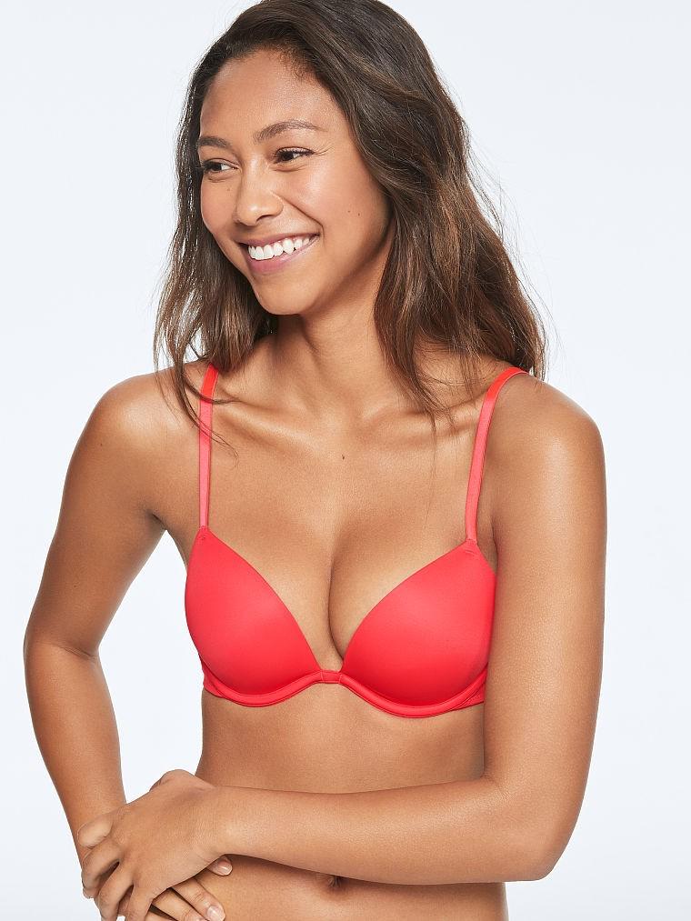 Бюстгальтер Victoria's Secret 394-767 2-Push-up 75В Червоний (1-5) - фото 1