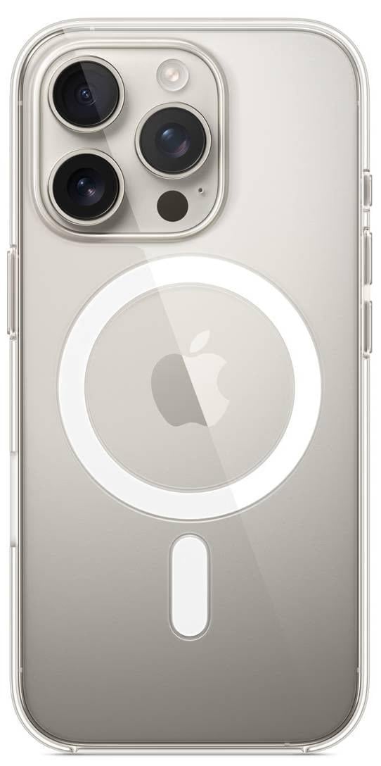 Чехол Clear Case with MagSafe для Apple Iphone 16 Pro Clear MA7E4ZM/A противоударный Прозрачный