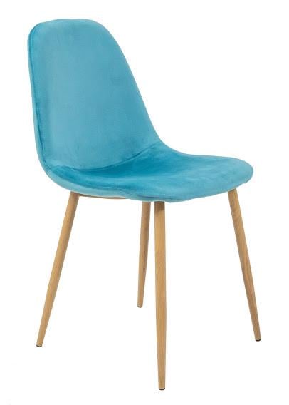 Барный стул Макао TM FSolutions Бирюзовый Велюр