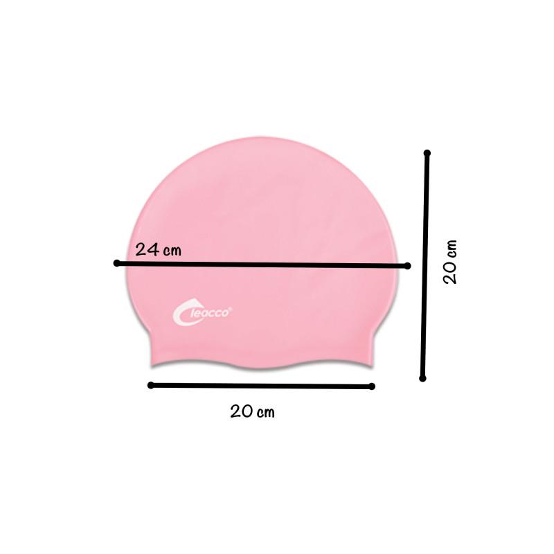 Шапочка для плавання Leacco універсальна силіконова Рожевий (CP-05 №3) - фото 2