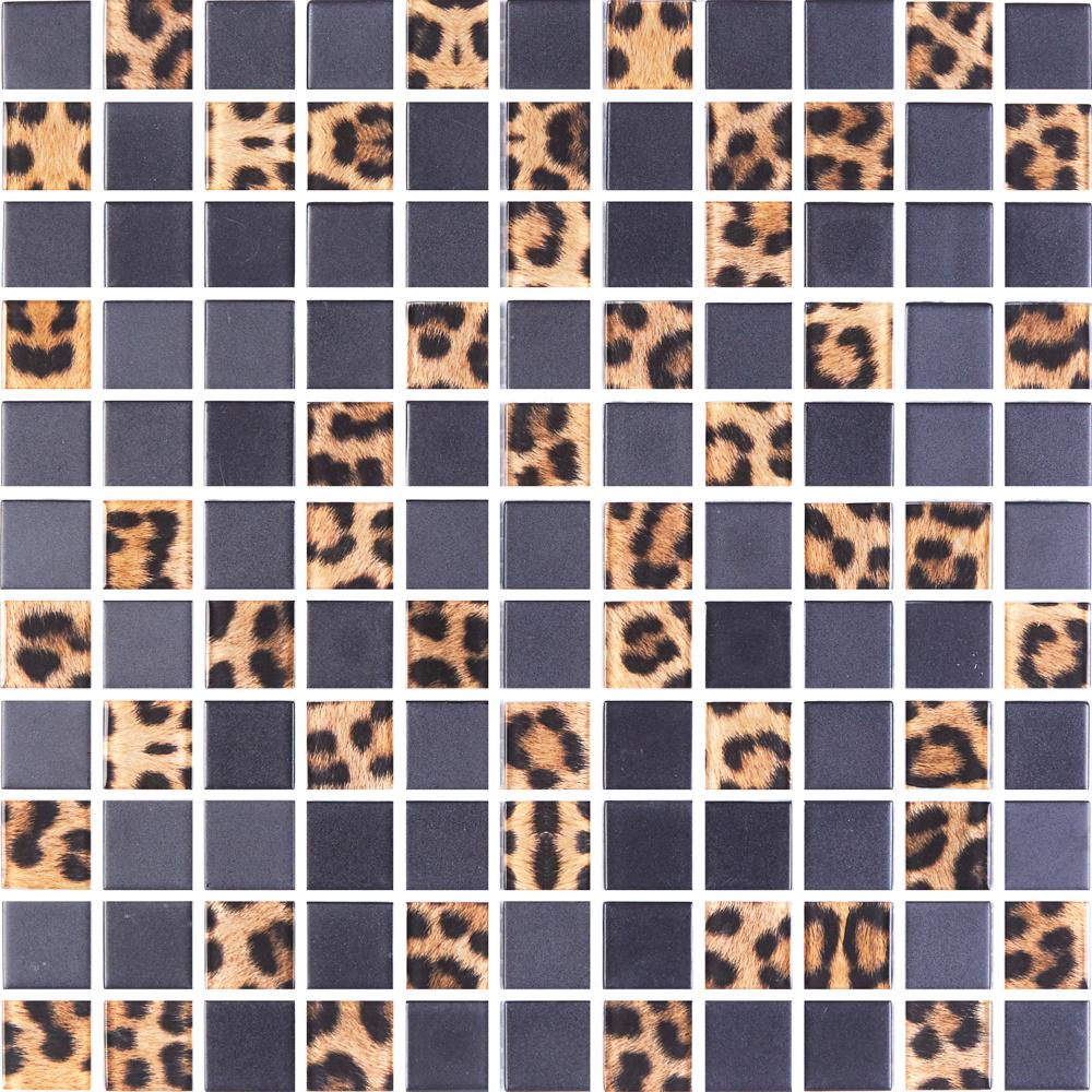 Мозаика стеклянная Kotto Ceramica GMP 0825043 С2 print 41 300х300х8 мм Black Mat (003138)