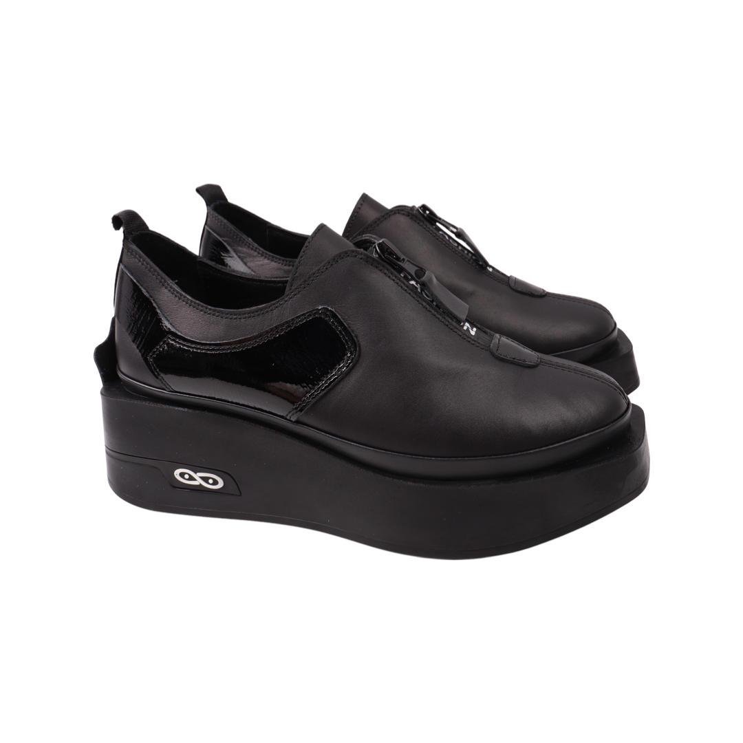 Туфли женские Mario Muzi из кожи р. 37 Черный (536-21DTC)