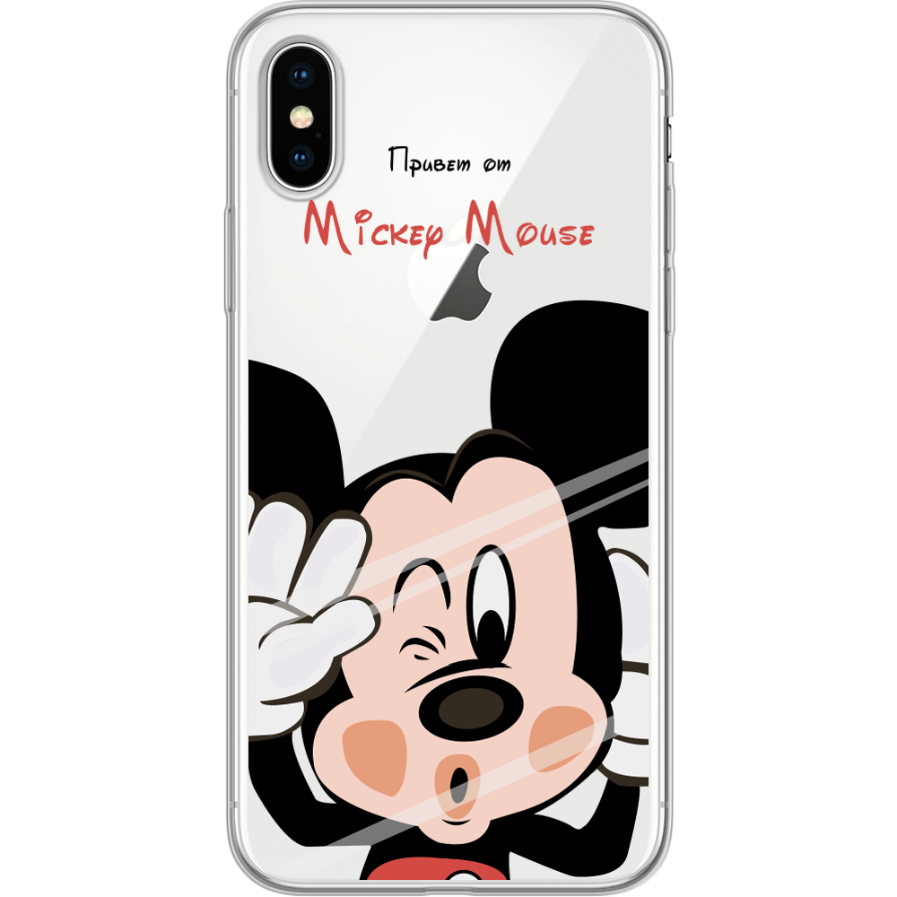 Чехол Boxface iPhone X Mister M Прозрачный силикон (32139-cc58-32139)