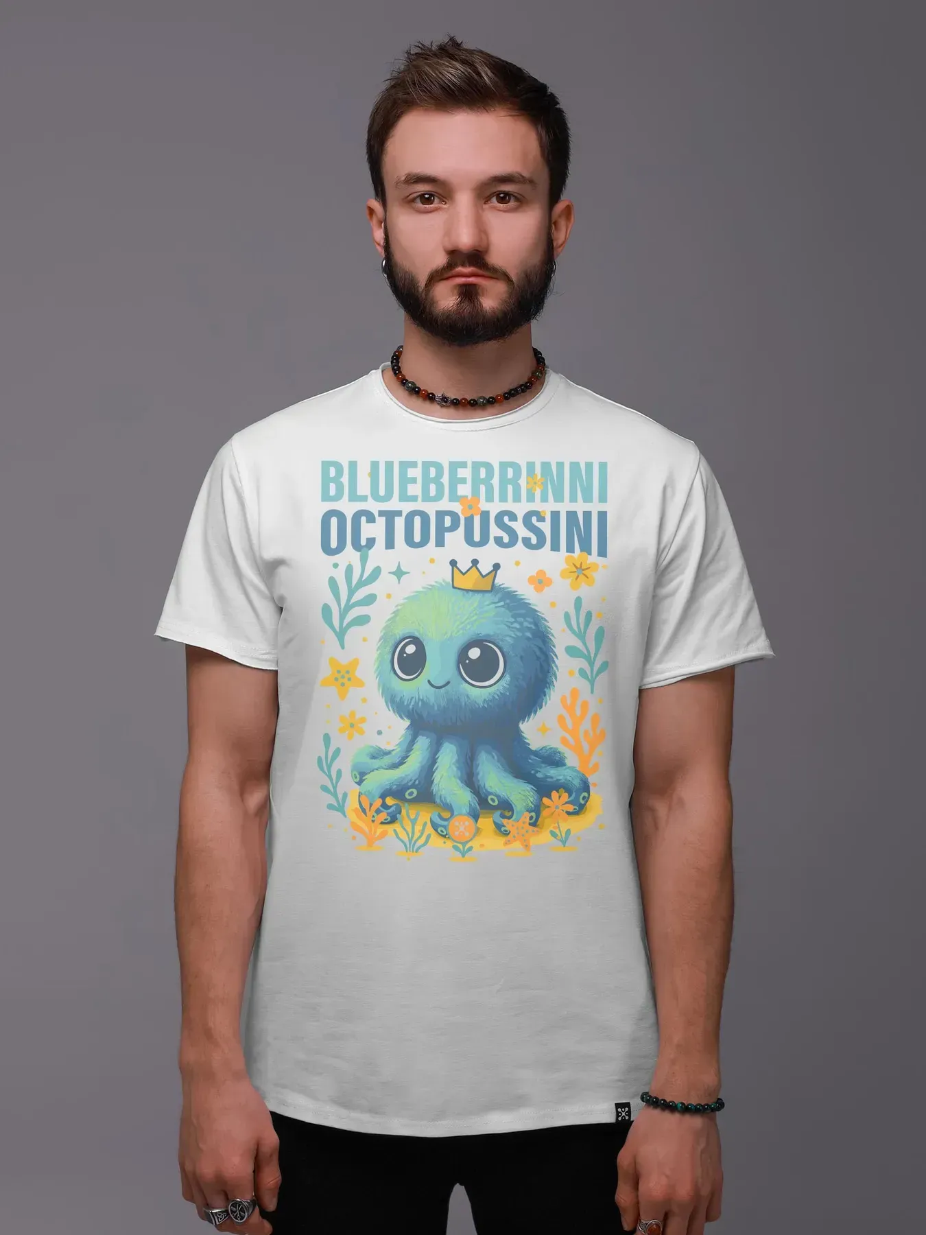 Футболка мужская Blueberrinni Octopussini 3XL Белый (26947501)