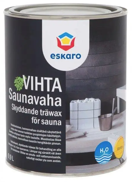 Воск влагозащитный Eskaro SAUNAVAHA для саун 0,9 л (1702150356)