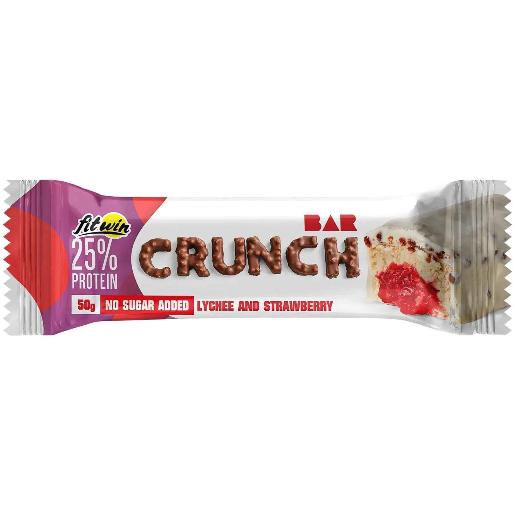 Протеїновий батончик FitWin CRUNCH BAR 50 г Лічі/Полуниця (FIT-202) Протеїновий батончик FitWin CRUNCH BAR 50 г Лічі/Полуниця (FIT-202)