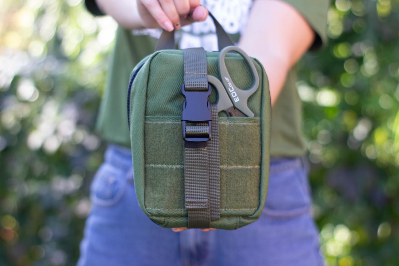 Аптечка-подсумок медицинская тактическая индивидуальная с системой быстрого сброса индивидуальная ИНАП/IFAK (21209056)