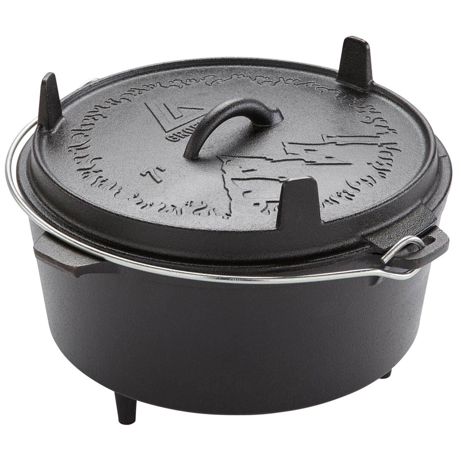 Казан з кришкою Groenberg Askja Pot 30 см/7 л Black (266017) - фото 1 Казан з кришкою Groenberg Askja Pot 30 см/7 л Black (266017) - фото 1