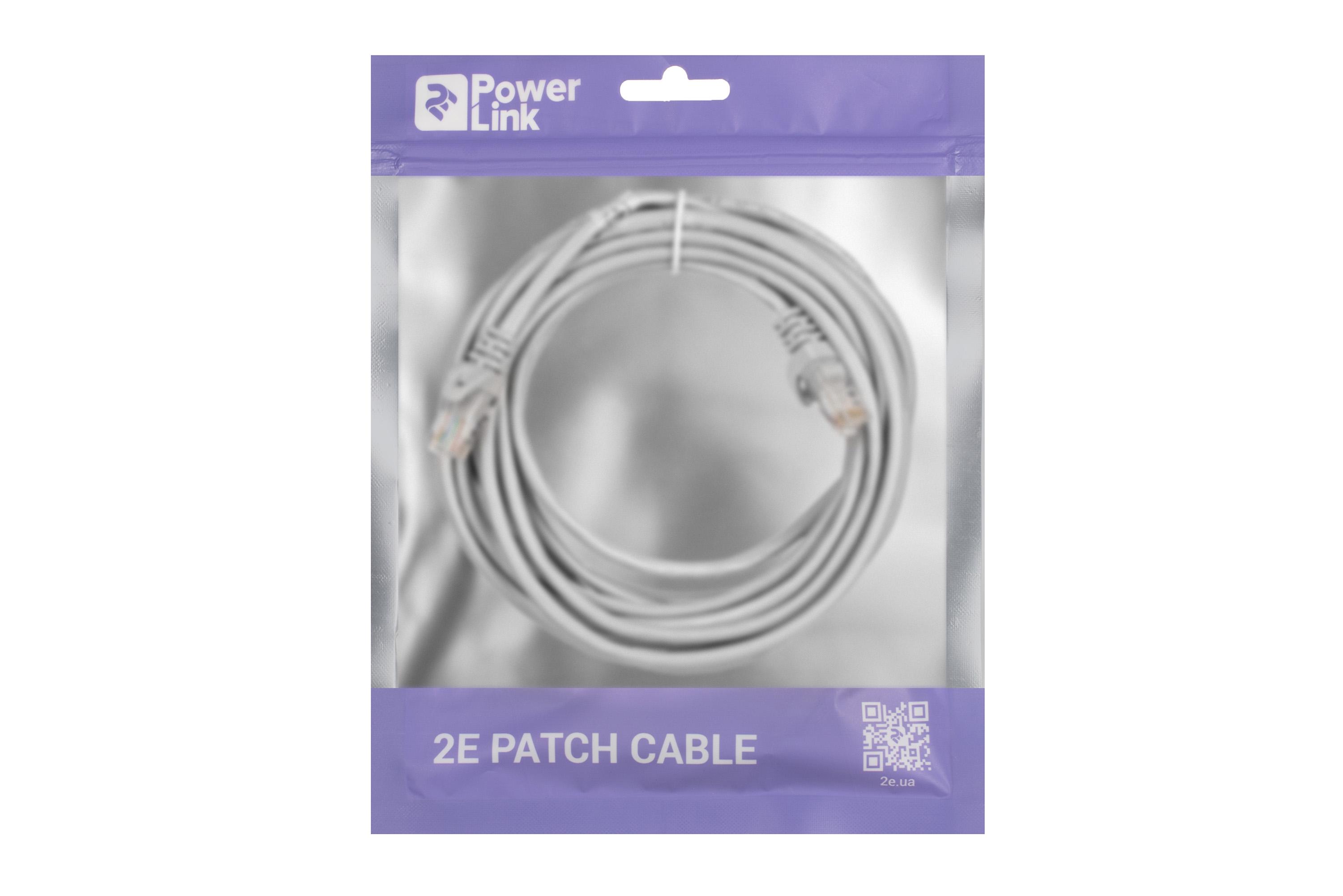 Патч-корд 2E Cat 5e 26AWG 6 м з екранованою крученою парою UTP Сірий (2E-PC5ECOP-600GRY) - фото 3