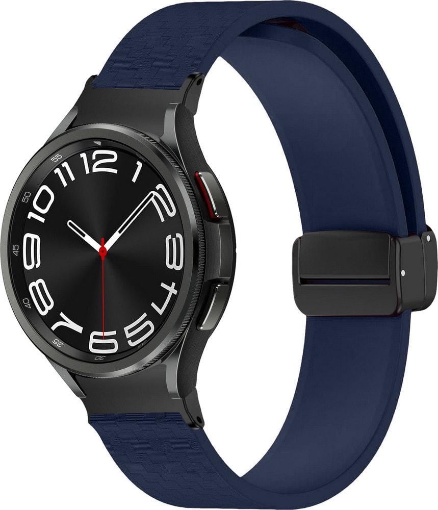 Ремінець Oncord для Galaxy Watch 6 Classic 43 мм Dark Blue (35153-5D) Ремінець Oncord для Galaxy Watch 6 Classic 43 мм Dark Blue (35153-5D)