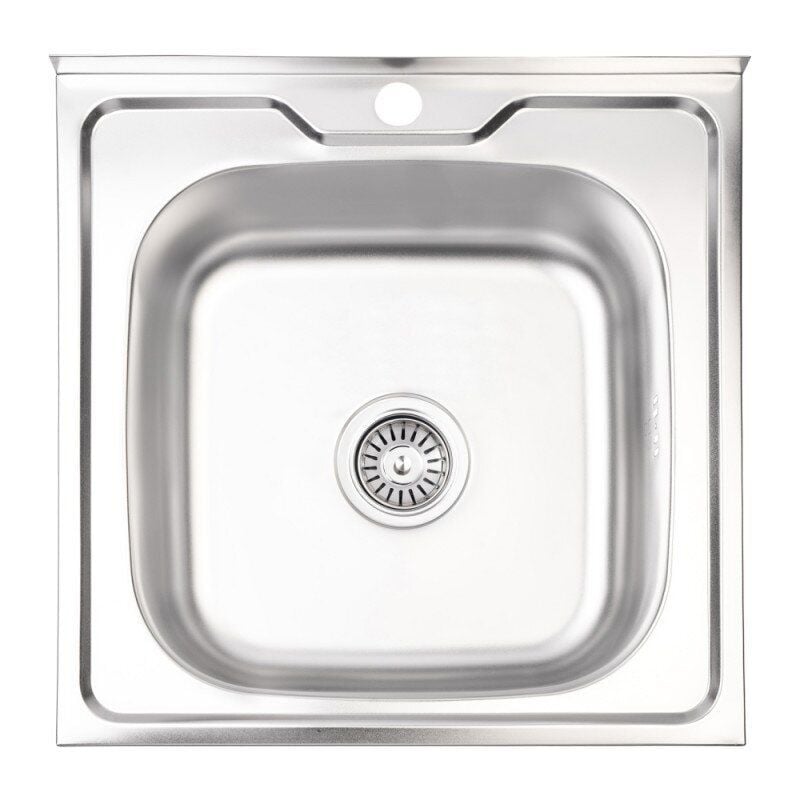 Мойка для кухни Lidz LIDZ5050SAT8 с сифоном 500x500 мм (75145)