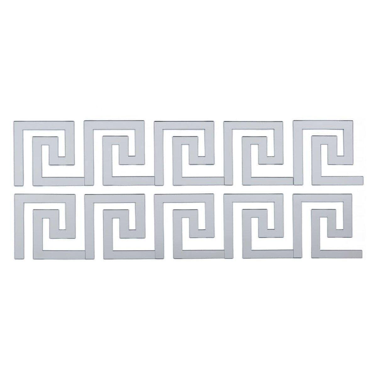 Декор дзеркальний акриловий самоклеючий 10 шт. Сріблястий (SW-00002506)