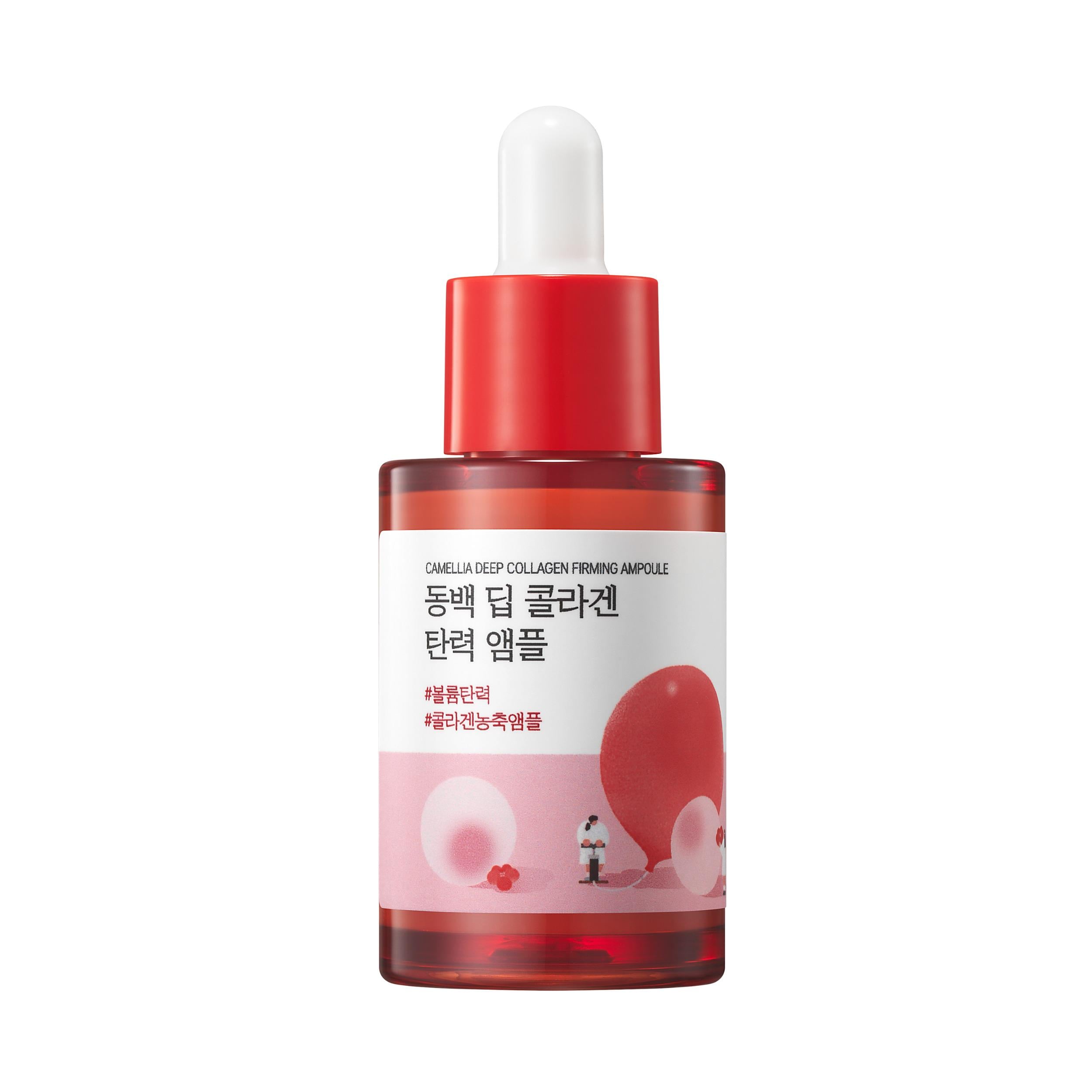 Сыворотка с коллагеном концентрированная ROUND LAB Camellia Deep Collagen Firming Ampoule 30 мл