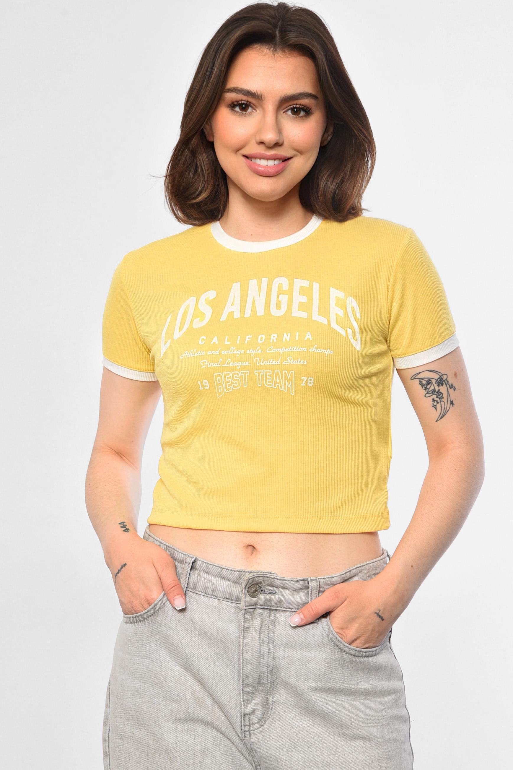 Футболка жіноча р. 42 Жовтий (180936)