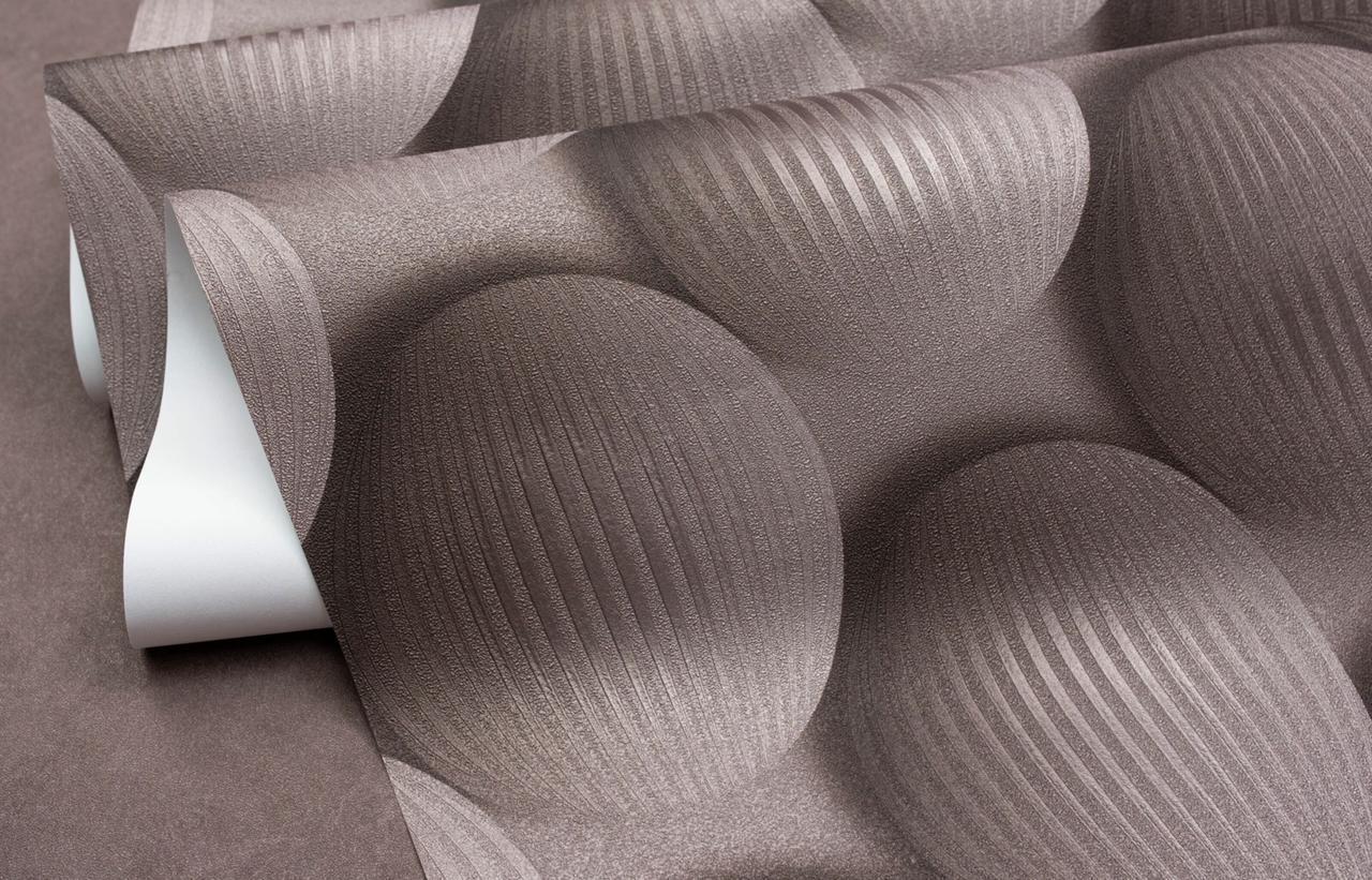 Обои флизелиновые SINTRA Rotondo 520246 декор винил горячего тиснения 1,06х10,05 м Коричневый