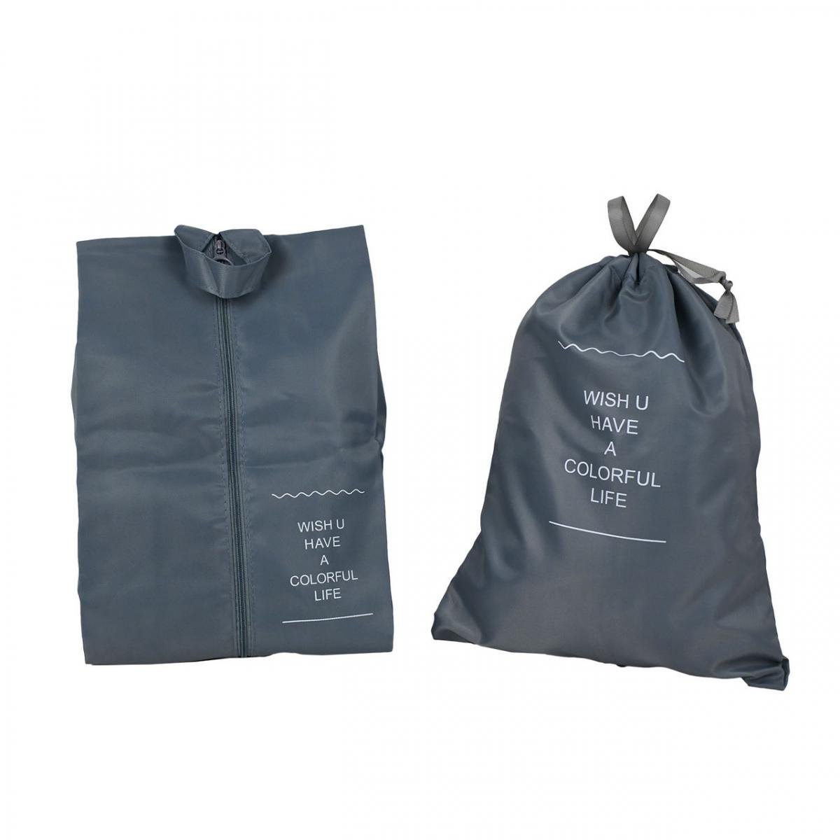 Набір органайзерів для подорожей 8в1 нейлон Сірий (КДО-40-51) - фото 8 Набір органайзерів для подорожей 8в1 нейлон Сірий (КДО-40-51) - фото 8