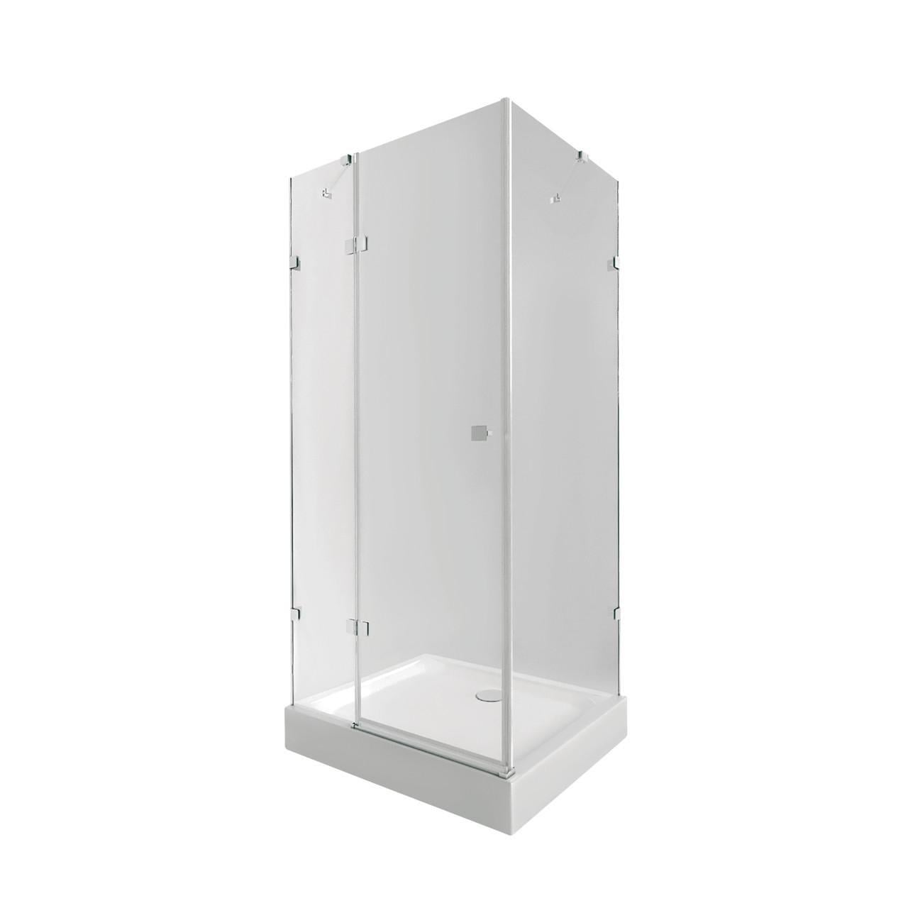 Набор Qtap душевая кабина Capricorn CRM1099SC6 Clear 2020x900x900 мм/поддон Tern 309912C 90x90x12 см с сифоном (2552208086)