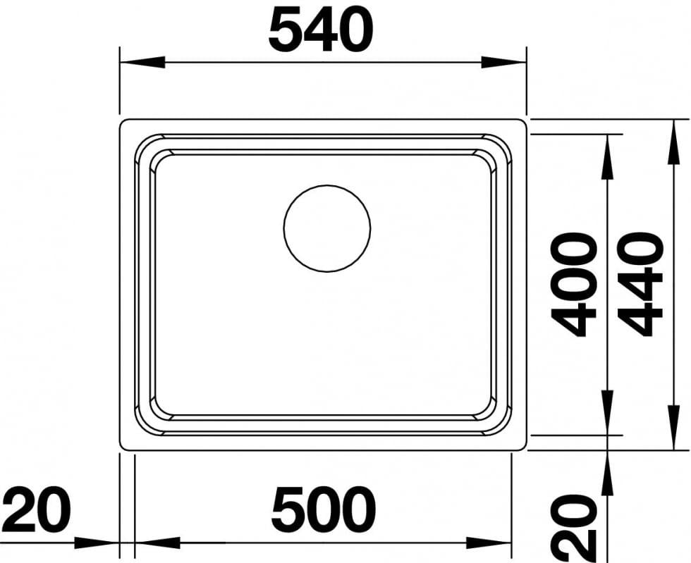 Мийка кухонна Blanco 521841 ETAGON 500-U (27051) - фото 10