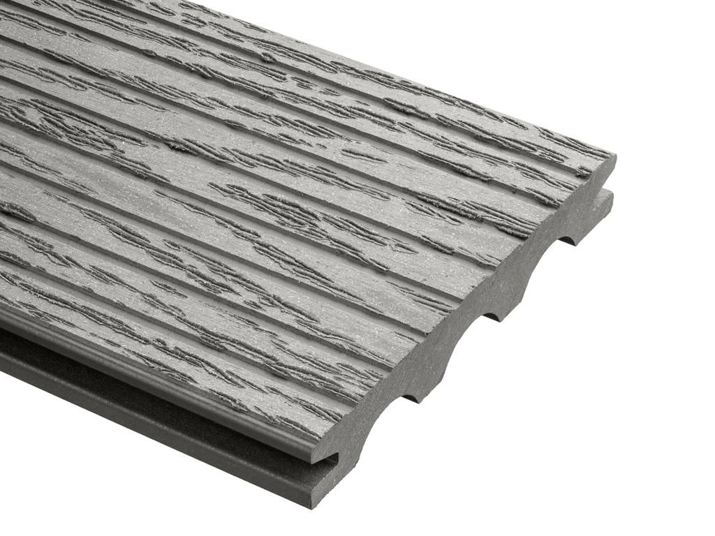 Террасная доска Holzdorf массив 140×20х2400 мм импресс Графит (28678713) - фото 1 Террасная доска Holzdorf массив 140×20х2400 мм импресс Графит (28678713) - фото 1