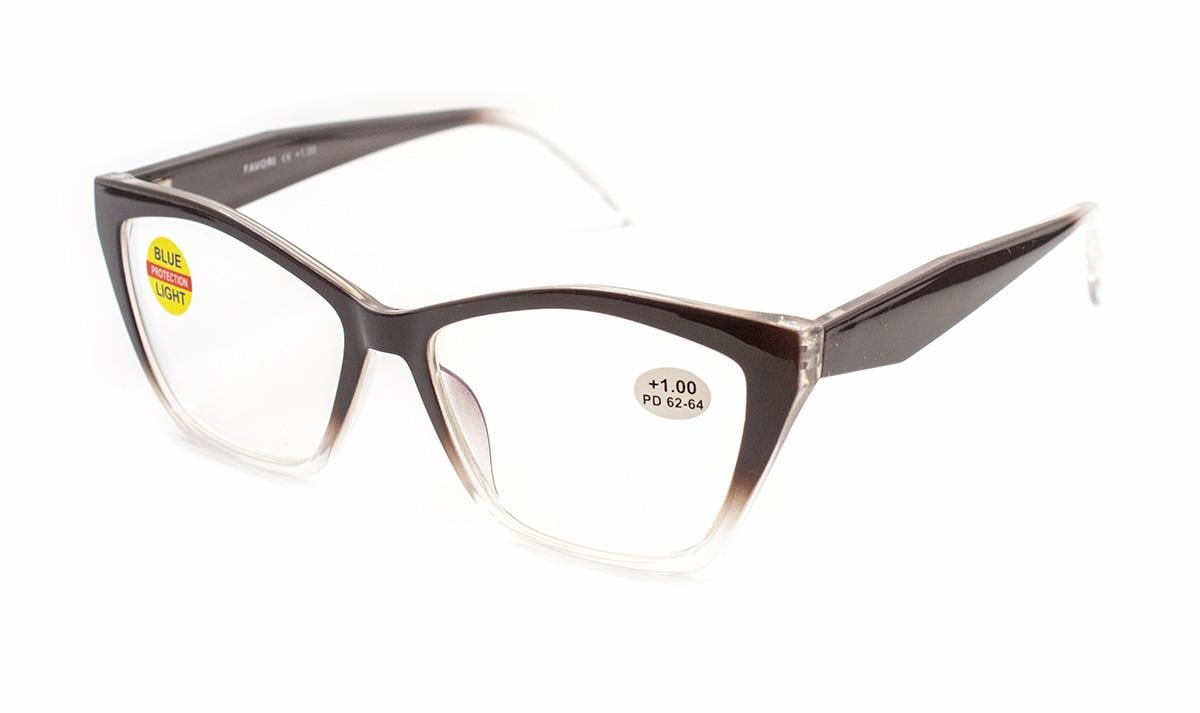 Окуляри для зору в пластиковій оправі Favori 25710-C3 Blue blocker -1,25