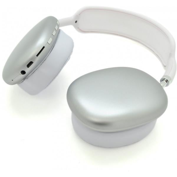 Навушники Voltronic Bluetooth Macaron P9 Max Silver