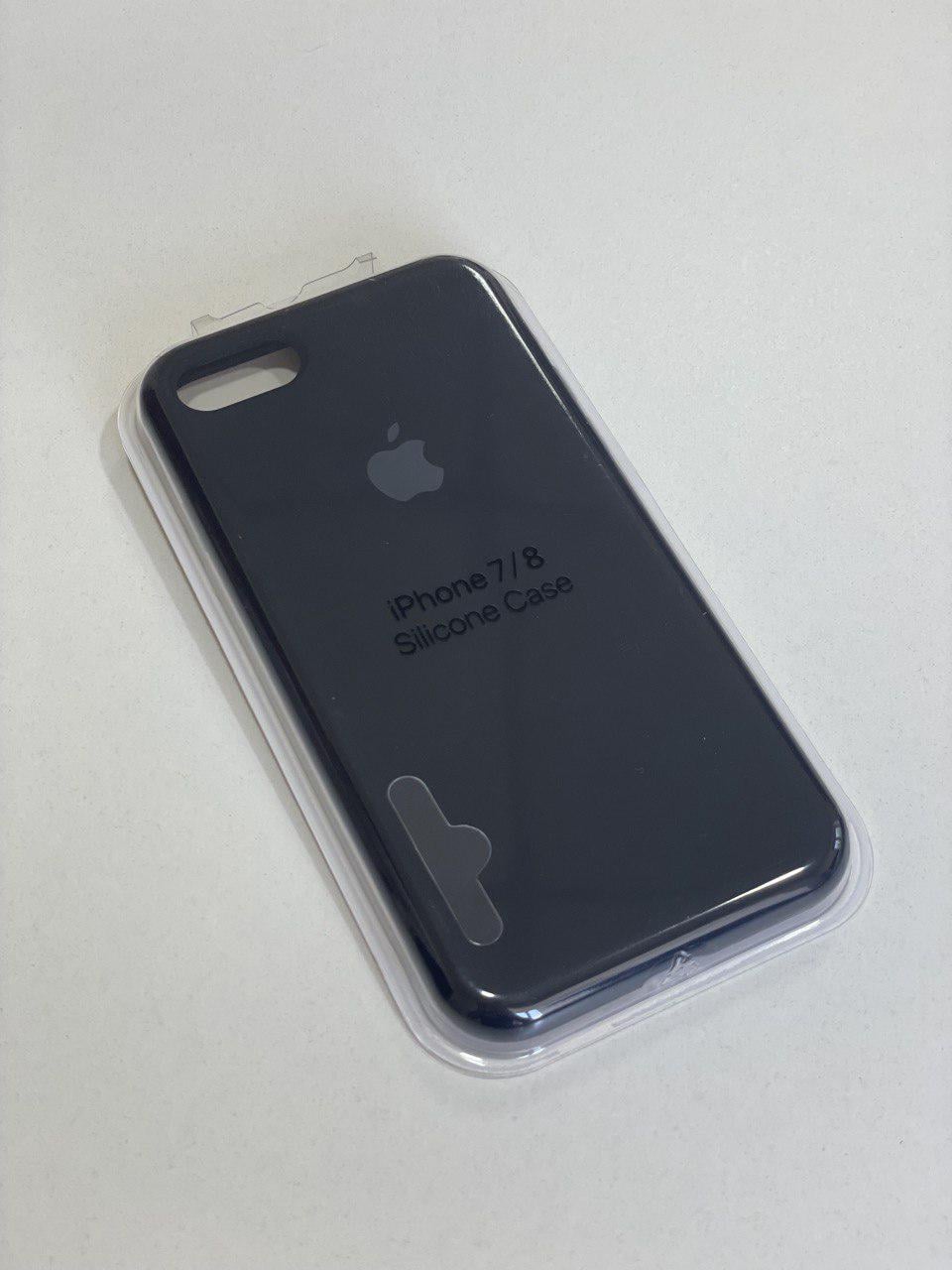 Силиконовый чехол для iPhone 7/8 / черный