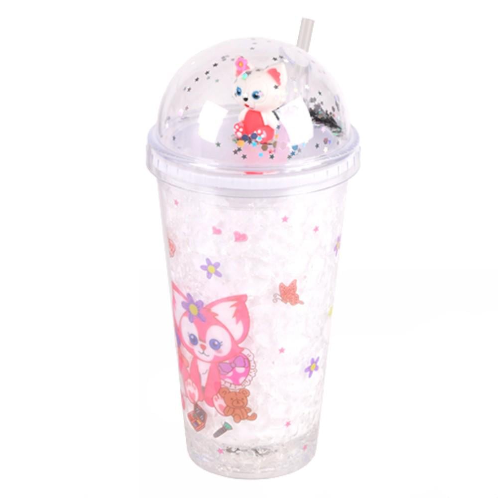 Стакан с трубочкой For Kids R100185 450 мл Белый