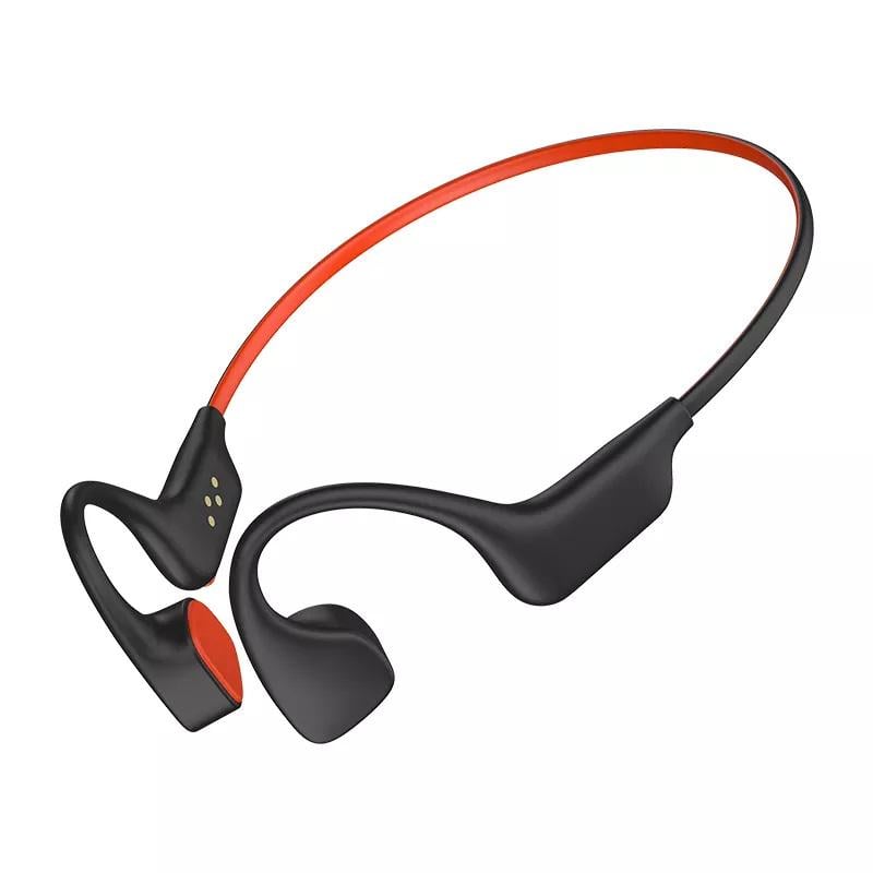 Спортивні водонепроникні навушники COOYEE S6 Pro Black/Red з технологією передачі звуку через кість