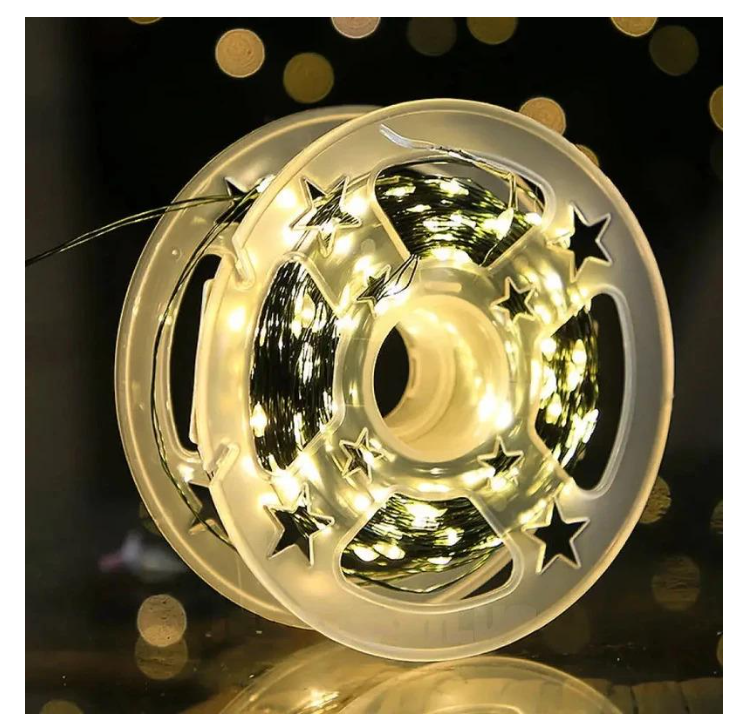 Гирлянда-нить Роса 50 м 500LED USB теплый белый (4249dd52) - фото 4