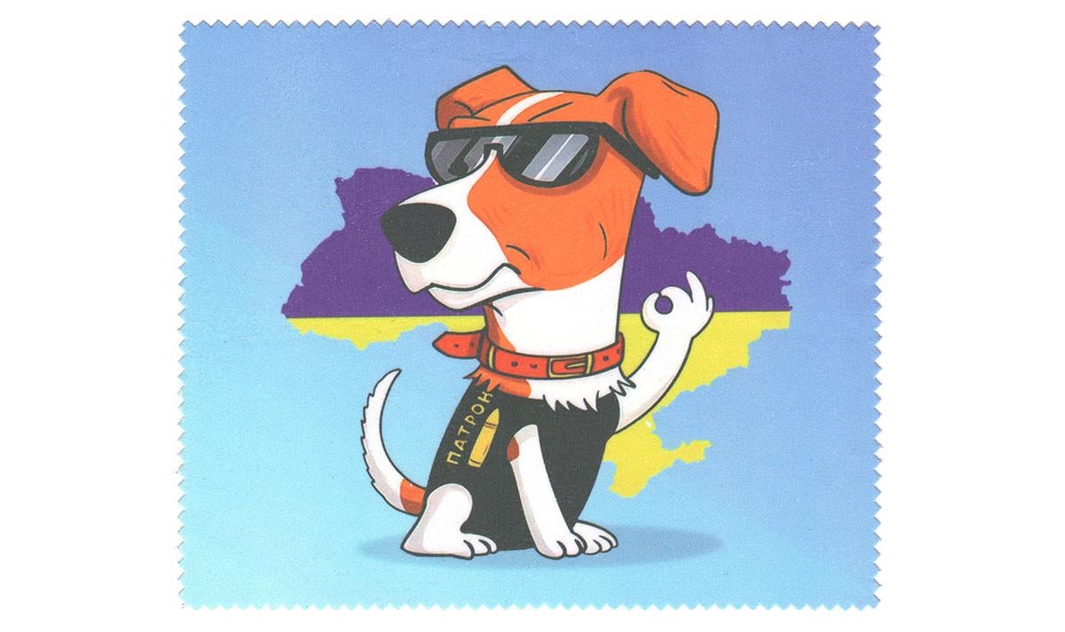 Салфетка для очков с рисунком Пес Патрон микрофибра (69962413582959)