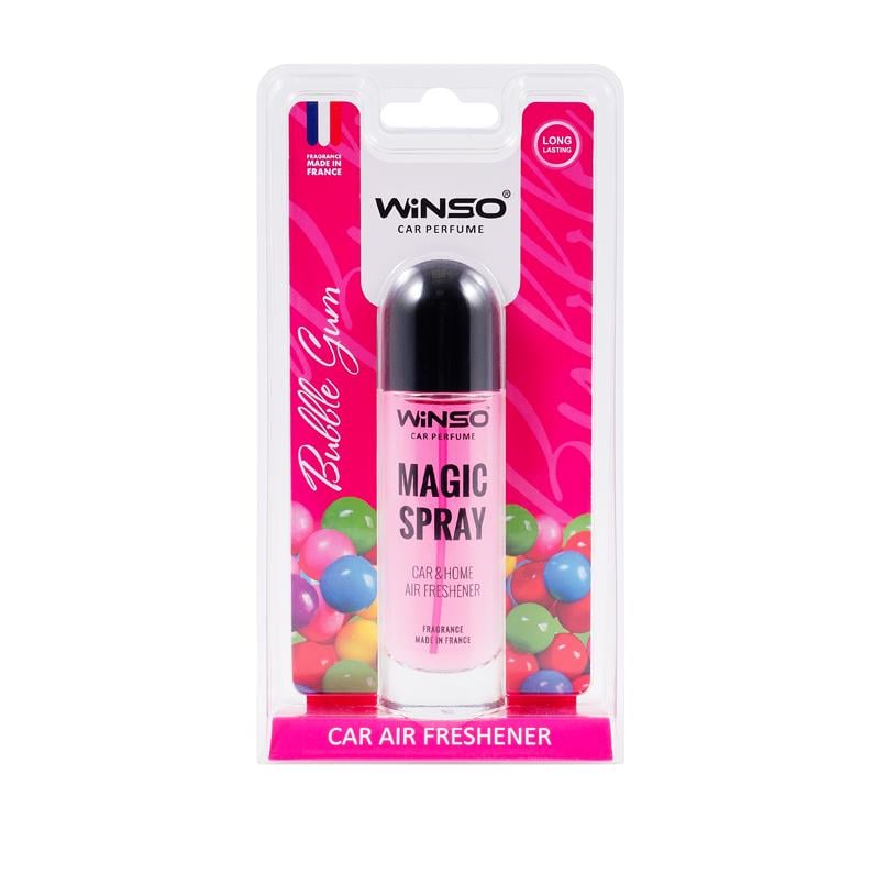 Ароматизатор Winso Magic Spray Bubble Gum, 30мл 532460 в виде спрея