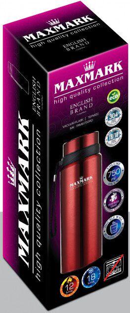 Термос Maxmark MK-TRM8750RD нержавіюча сталь 750 мл Червоний - фото 2 Термос Maxmark MK-TRM8750RD нержавіюча сталь 750 мл Червоний - фото 2