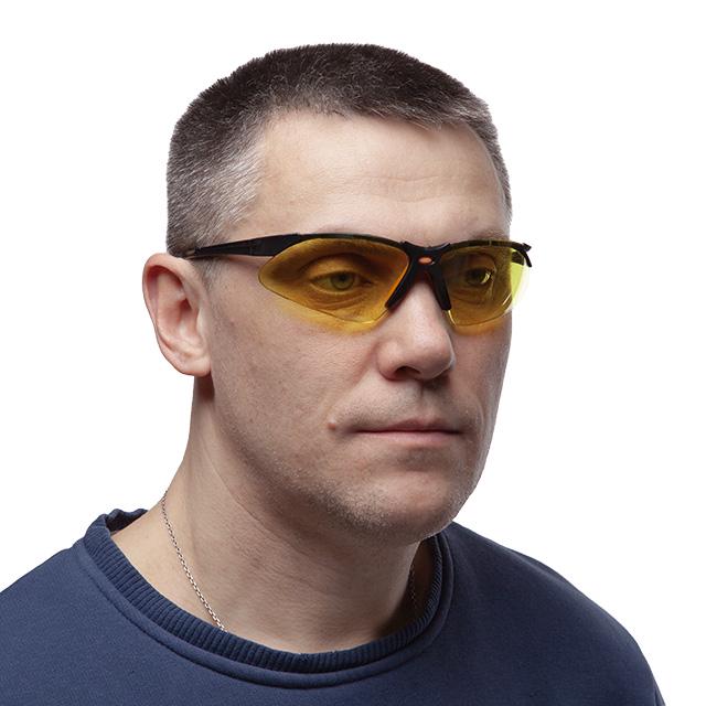 Очки защитные нейлоновые желтые заушины Черный - фото 5 Очки защитные нейлоновые желтые заушины Черный - фото 5