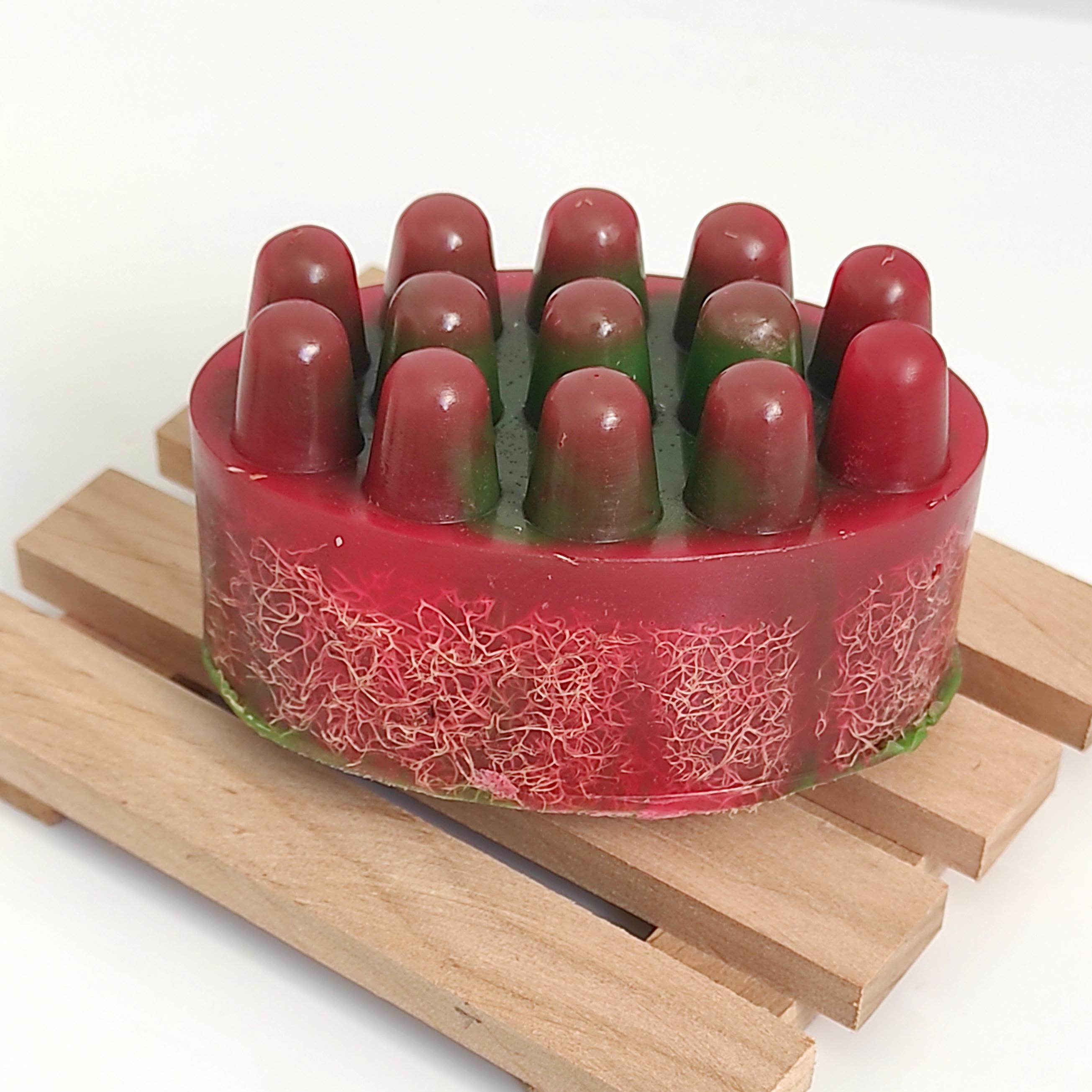 Мыло массажное Арбуз антицеллюлитное с люфой (ММ-00579) - фото 2