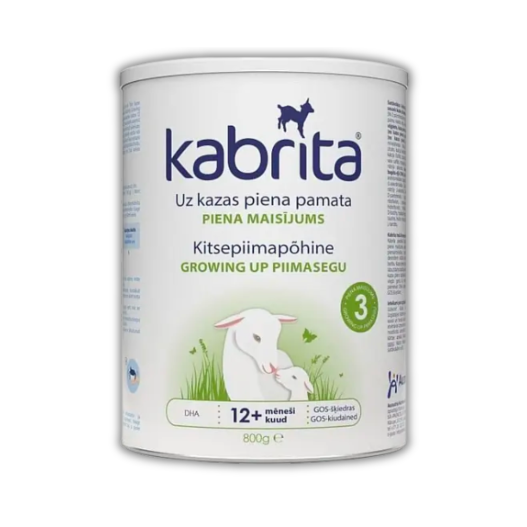 Детский сухой молочный напиток KABRITA 3 12+ мес на основе козьего молока 800 г (8716677008622)