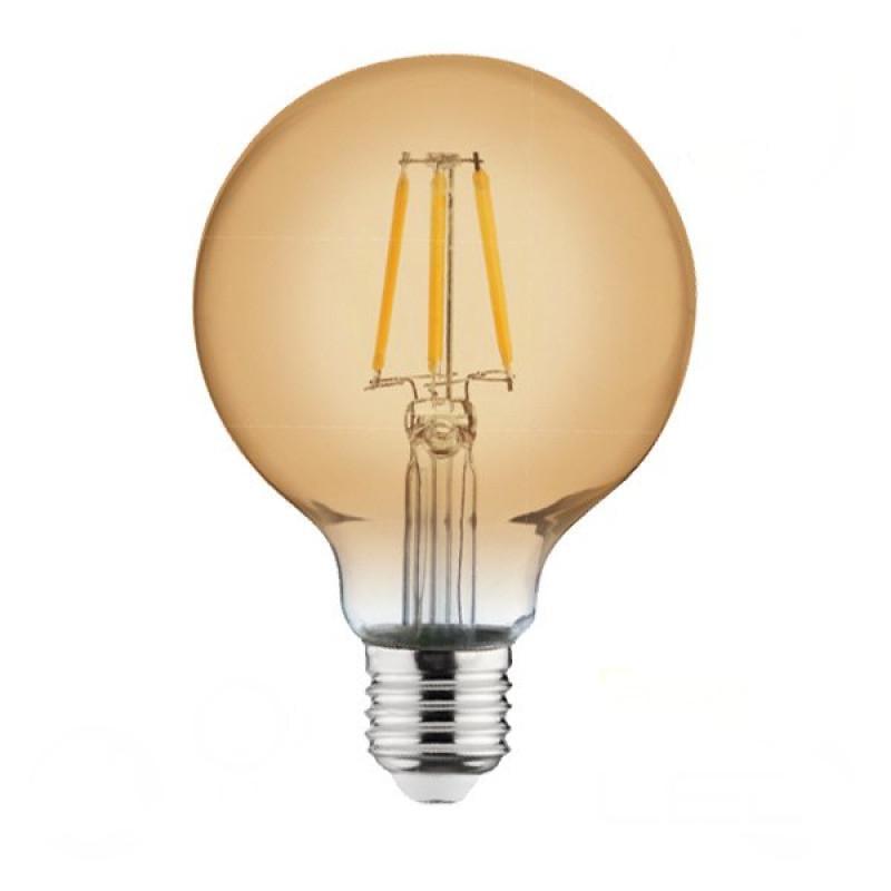 Лампа філаментна HOROZ ELECTRIC LED Глоб 4W Е27 2200К 360 Lm 220-240V (001-030-0004-010)