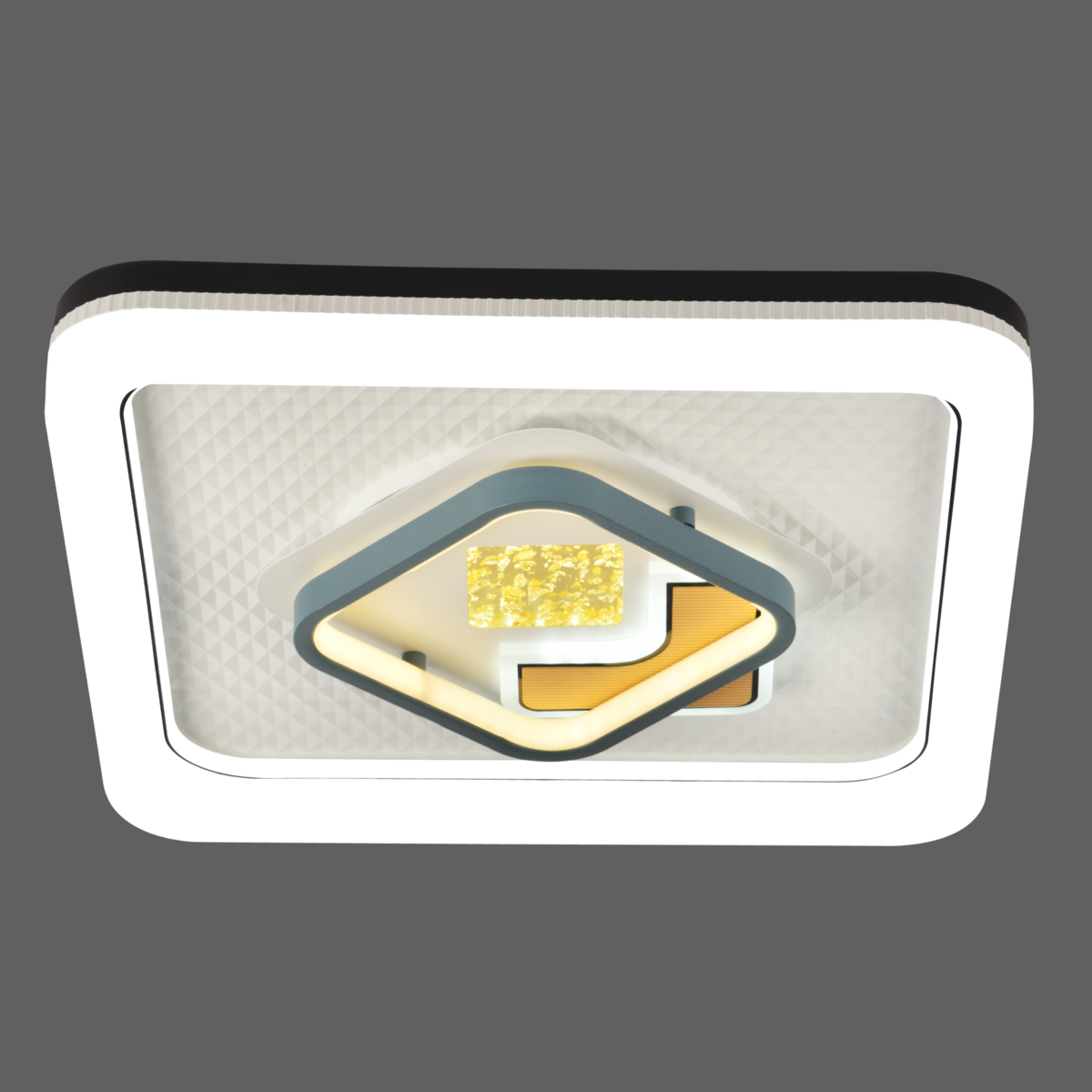 Люстра светодиодная Valeso квадратная 56W 6500К Белый (H-023)